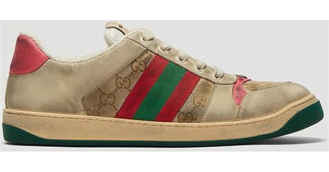 gucci new dirty shoes|Gucci gg canvas sneakers.